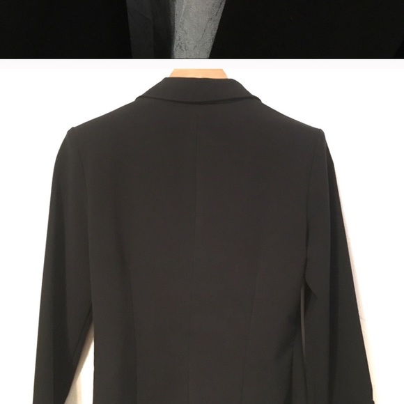 My Michelle solid black long sleeve blazer size M - Picture 3 of 4